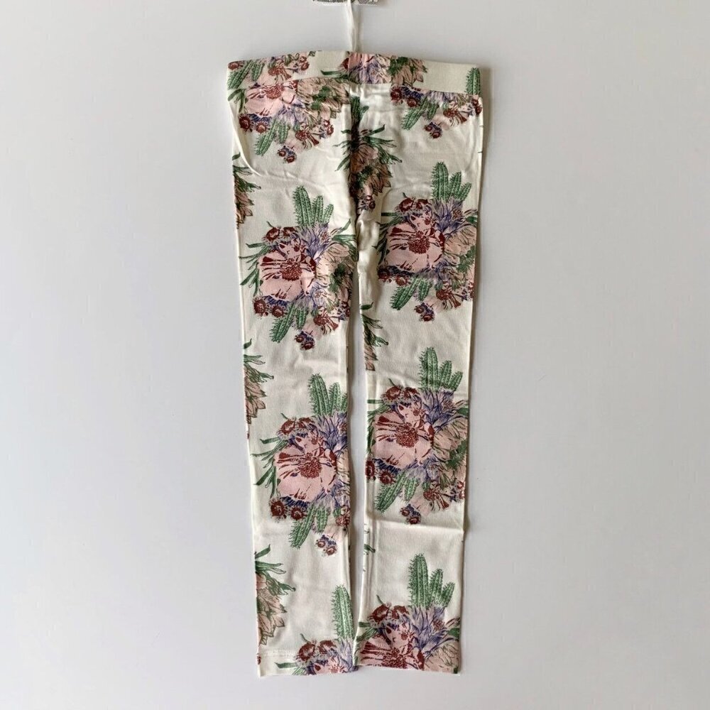 Kate Quinn Cactus Floral Bamboo Girl Skinny Leggings 5T - Picture 6 of 6